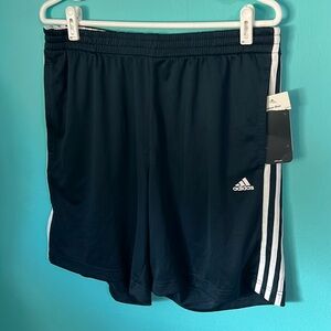 #58 NWT Adidas Climalite Foundation Shorts Medium Dark Blue